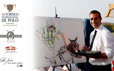Víctor Jerez pintará en directo en la final de la Copa de Oro del Santa María Polo