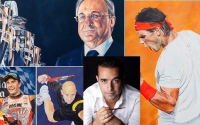 Futbolero y estibador: el hombre que se ha hecho famoso pintando a deportistas