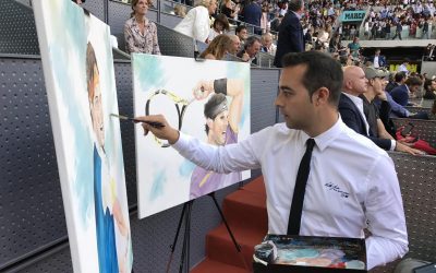 Víctor Jerez, el pintor de Nadal, Federer y Ronaldo que quiere retratar a James Rodríguez